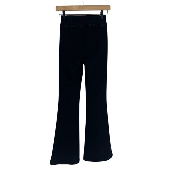 Frame The Jetset Wide Leg in Sheen Noir - Picture 11 of 14